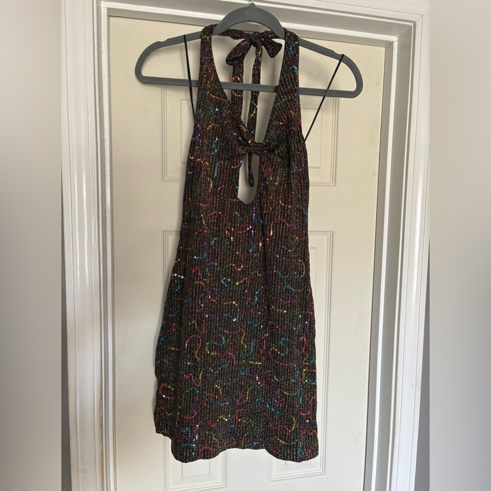 Urban Outfitters Multicolor Halter Mini Dress